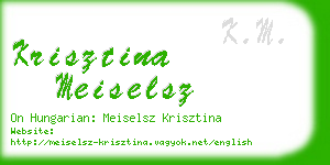 krisztina meiselsz business card